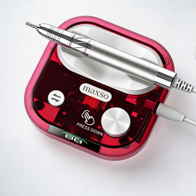 Mini portable USB rechargeable nail drill – press down switch, multi‑speed adjustment